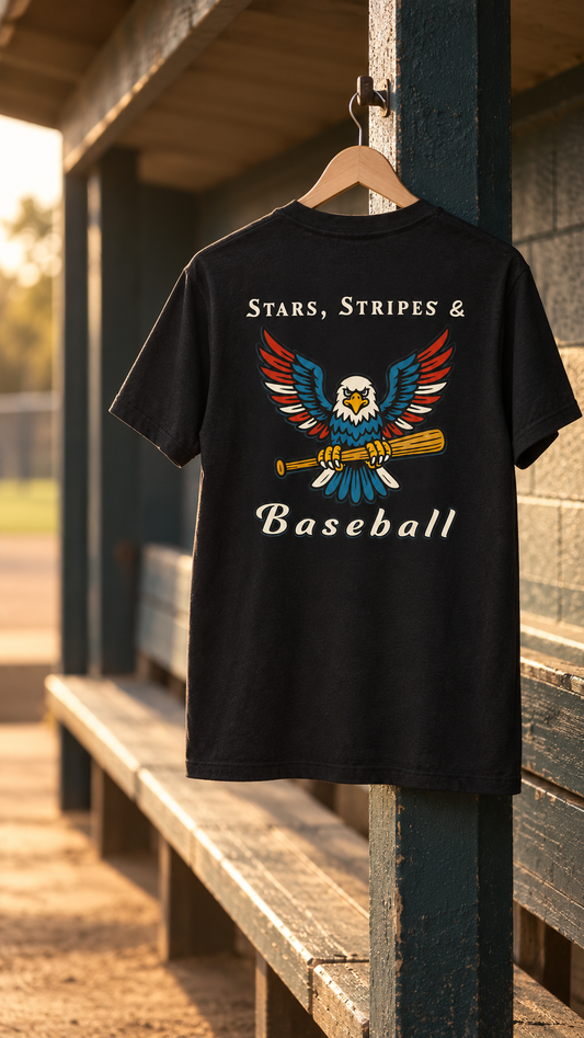 Stars, Stripes & Baseball Tee