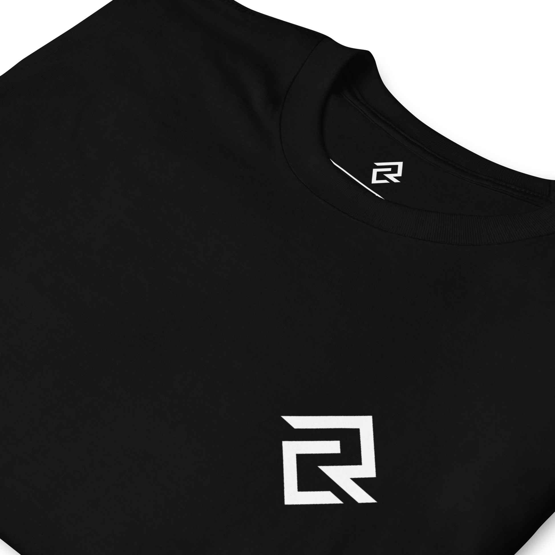 Folded detail front view of the BARRELED premium baseball t-shirt by Rake City.