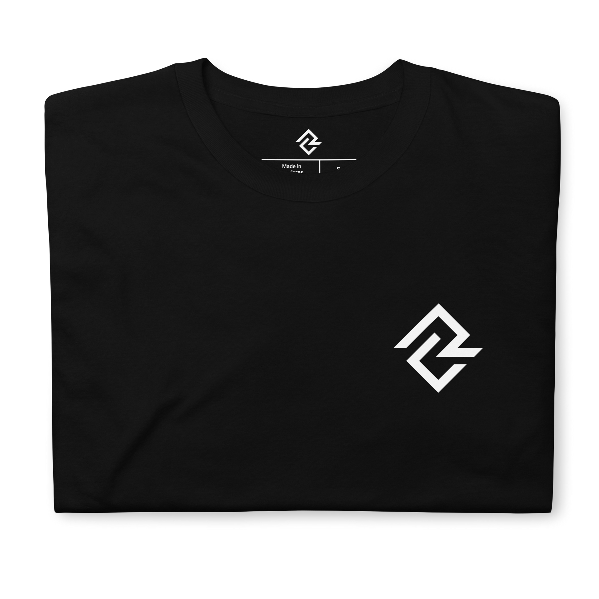 Folded front view of the BARRELED premium baseball t-shirt by Rake City.