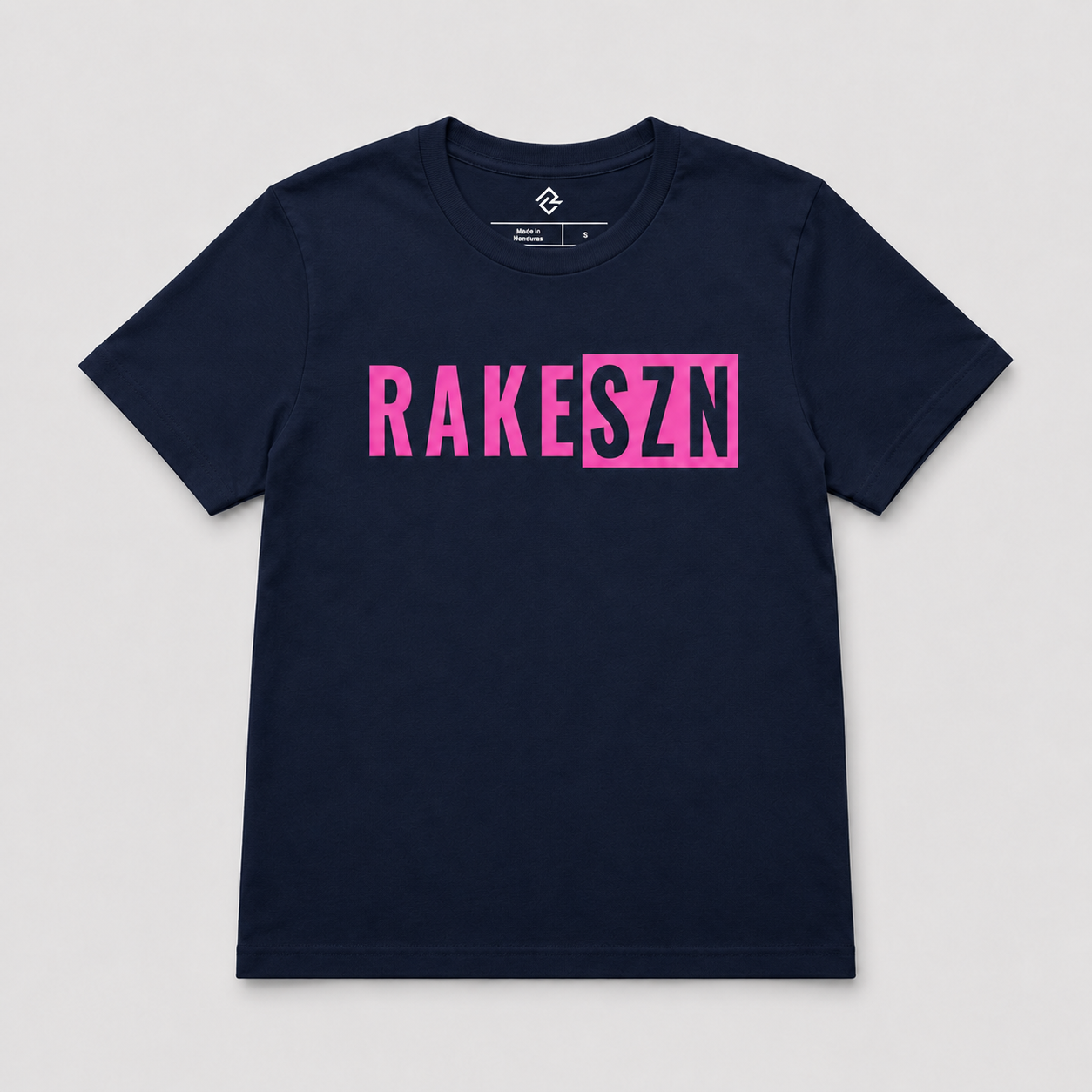 RAKESZN youth navy premium baseball t-shirt by Rake City.