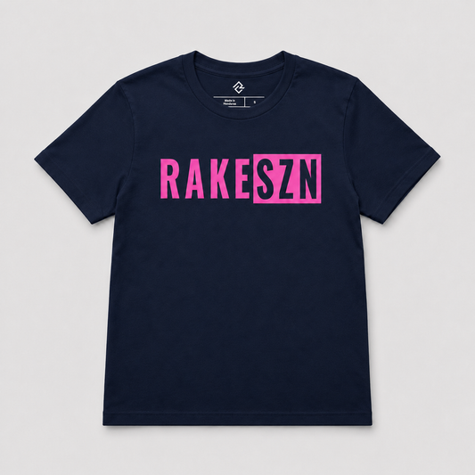 RAKESZN youth navy premium baseball t-shirt by Rake City.