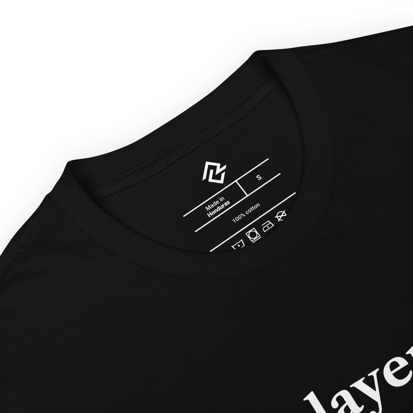 Detail view of the youth BALLPLAYER premium baseball t-shirt by Rake City.